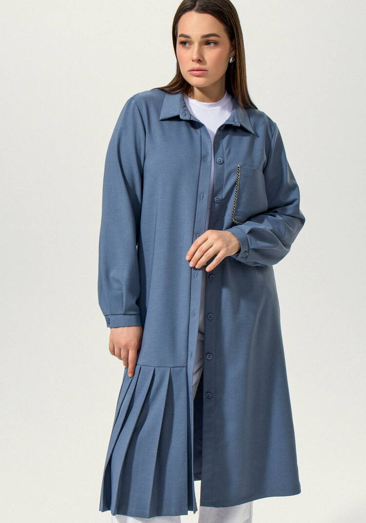 Платье-рубашка с декорированным карманом шир.  750, рис. 8