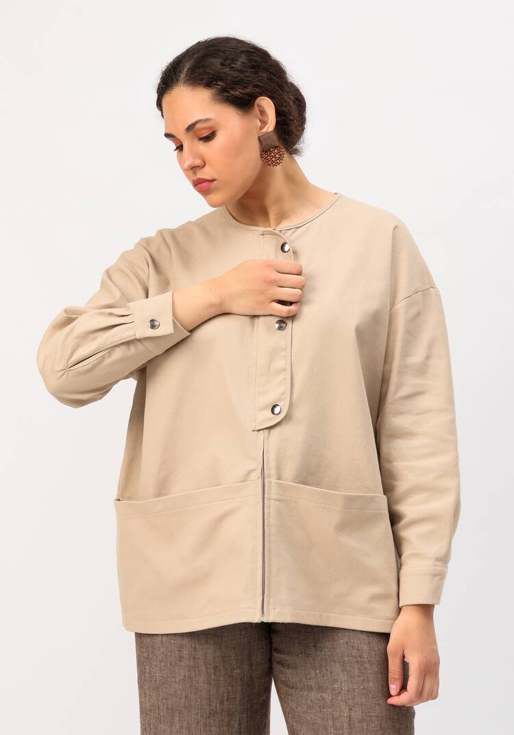 Пиджак с боковыми накладными карманами шир.  750, рис. 1