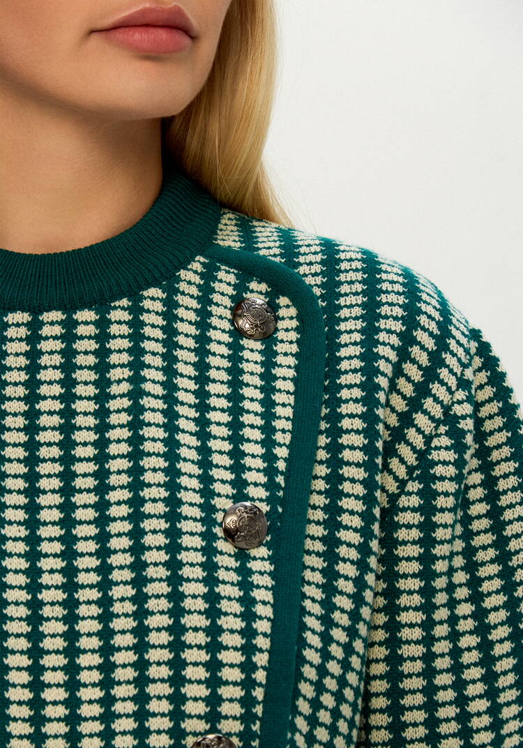 Джемпер с пуговицами декоративными шир.  750, рис. 12