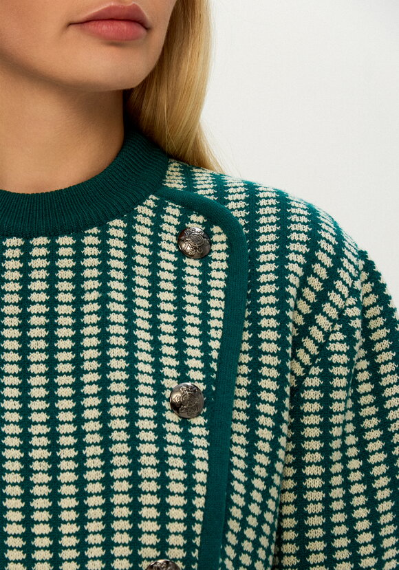 Джемпер с пуговицами декоративными шир.  580, рис. 12