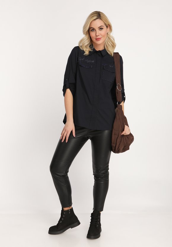 Рубашка украшенная бисером шир.  580, рис. 3