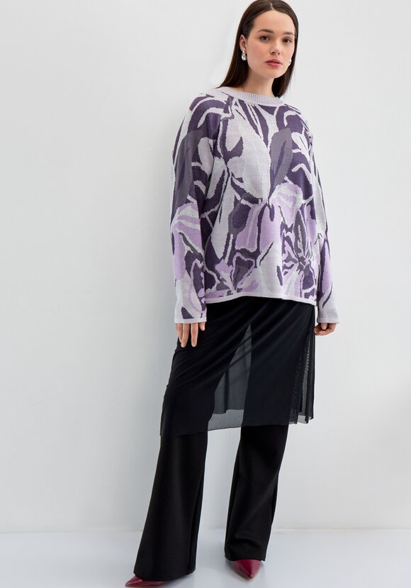 Джемпер с растительным орнаментом шир.  580, рис. 11