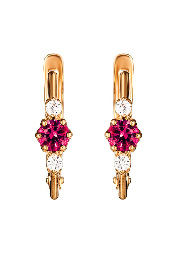 Серьги Утонченная роскошь шир.  750, рис. 1