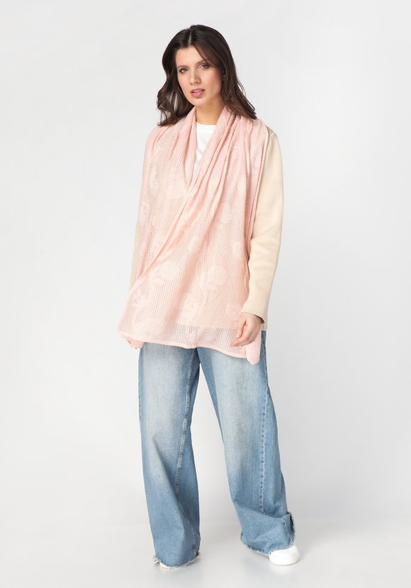 Палантин в технике ажура с имитацией кружева шир.  580, рис. 6