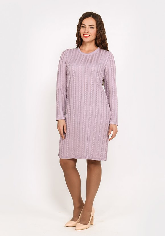 Платье прямое с вязкой косы шир.  580, рис. 11