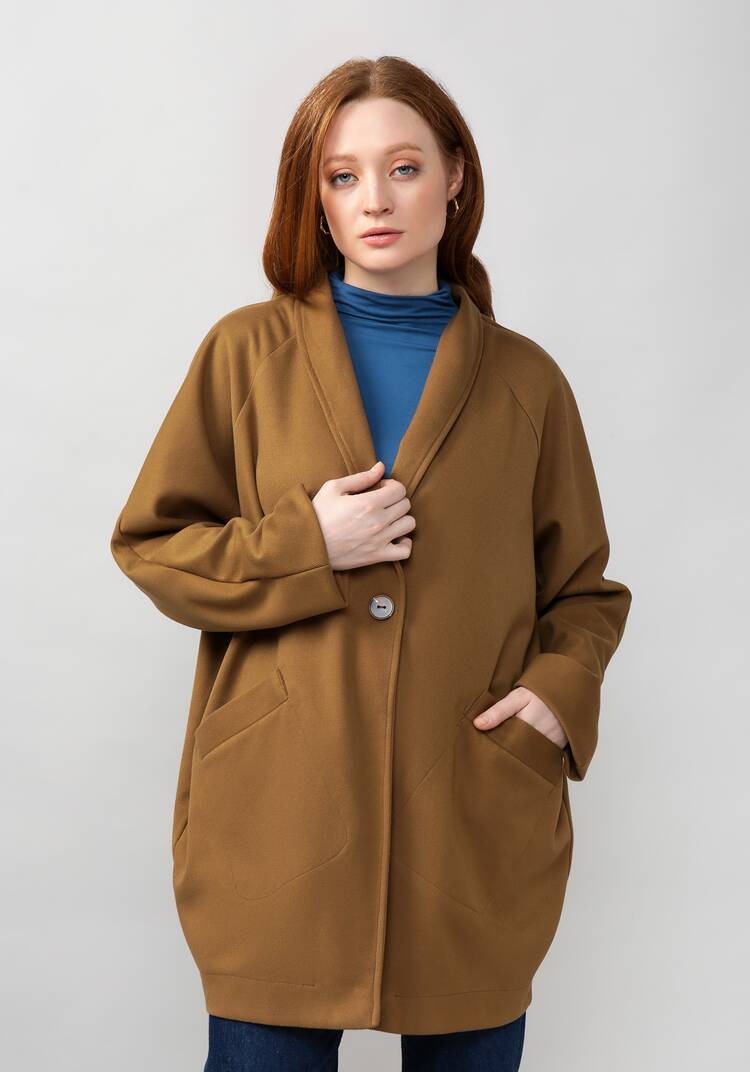 Кардиган оверсайз с воротником шаль шир.  750, рис. 10