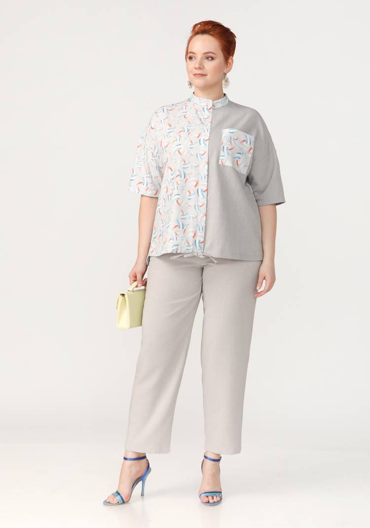 Блуза Весеннее настроение шир.  750, рис. 12