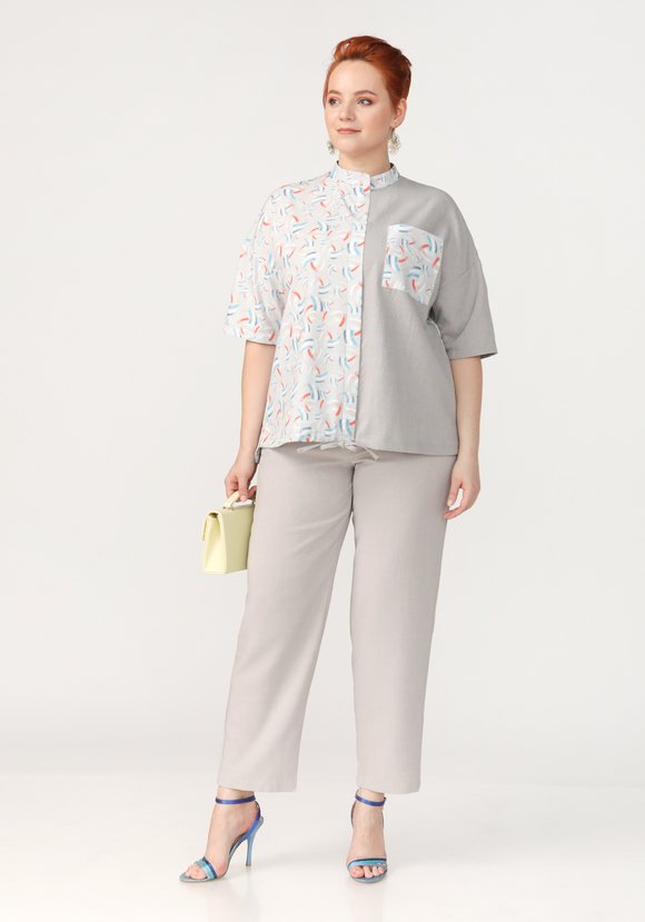 Блуза Весеннее настроение шир.  580, рис. 12