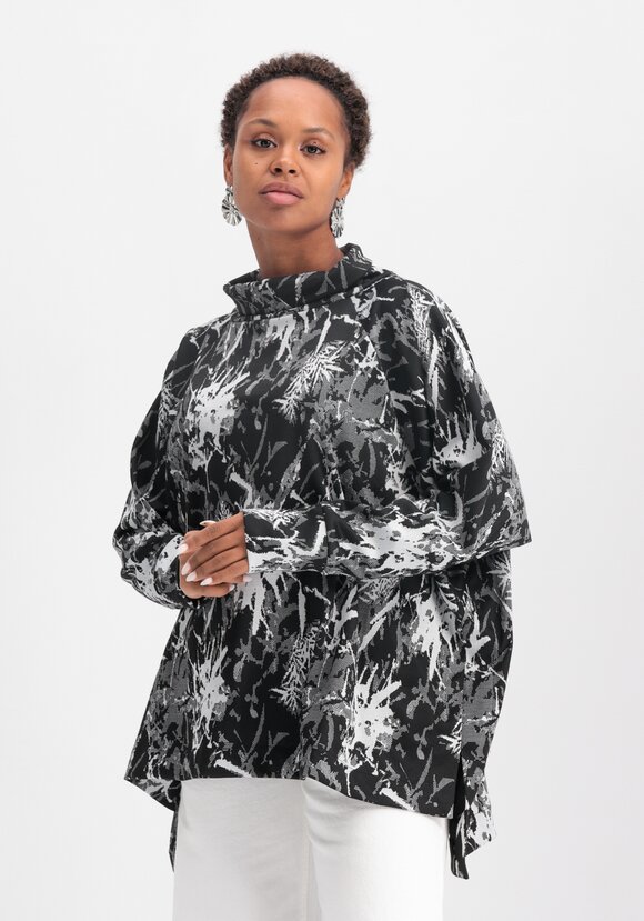 Джемпер трикотажный свободного кроя с принтом шир.  580, рис. 7