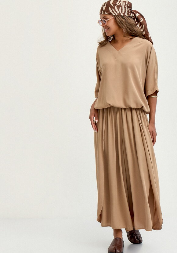 Юбка-брюки свободного кроя на резинке шир.  580, рис. 15