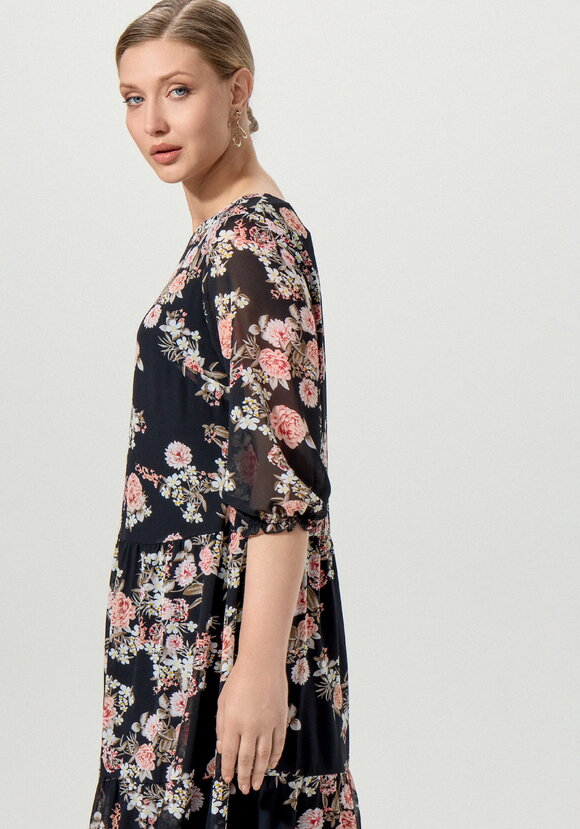 Платье миди свободного кроя шир.  580, рис. 7