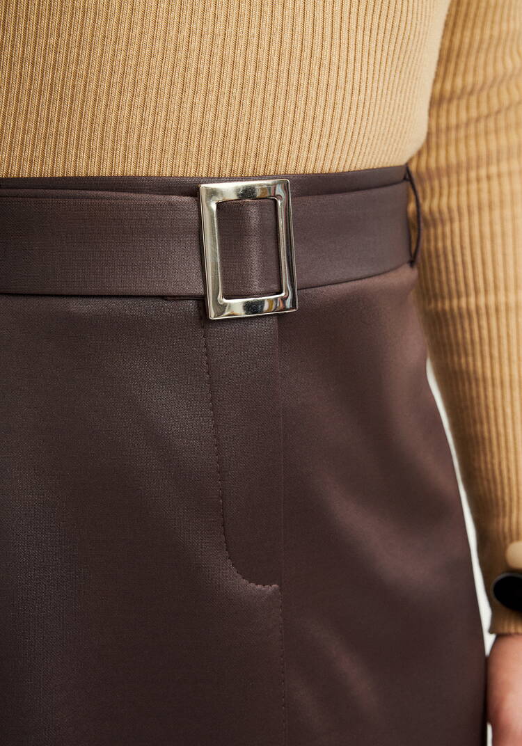 Юбка прямая с декоративными отстрочками шир.  750, рис. 13