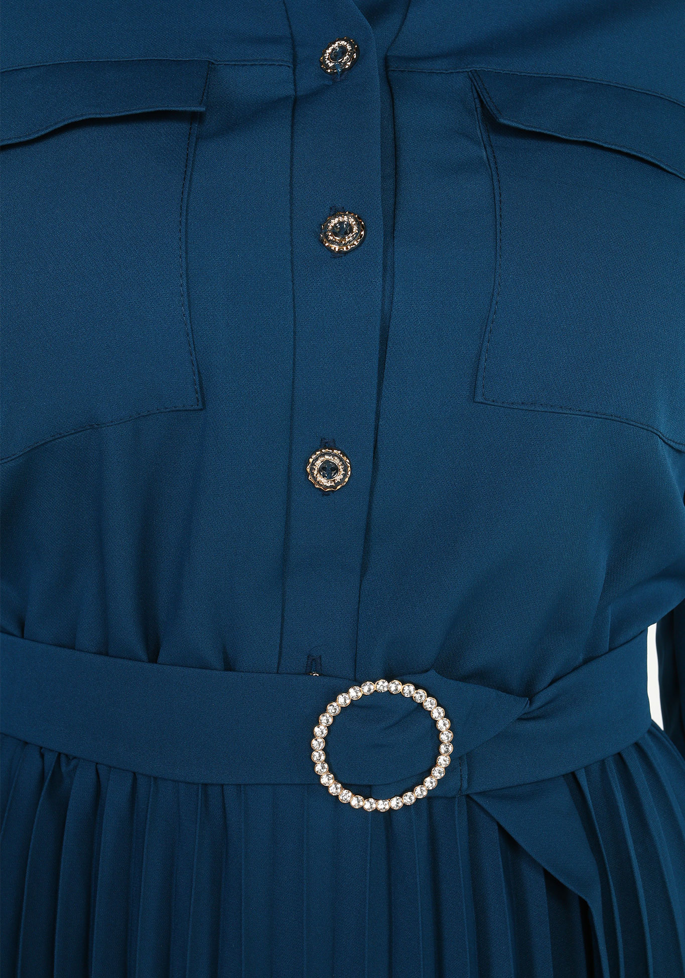 Платье приталенного силуэта с юбкой гофре Victoria, размер 50, цвет терракот - фото 9