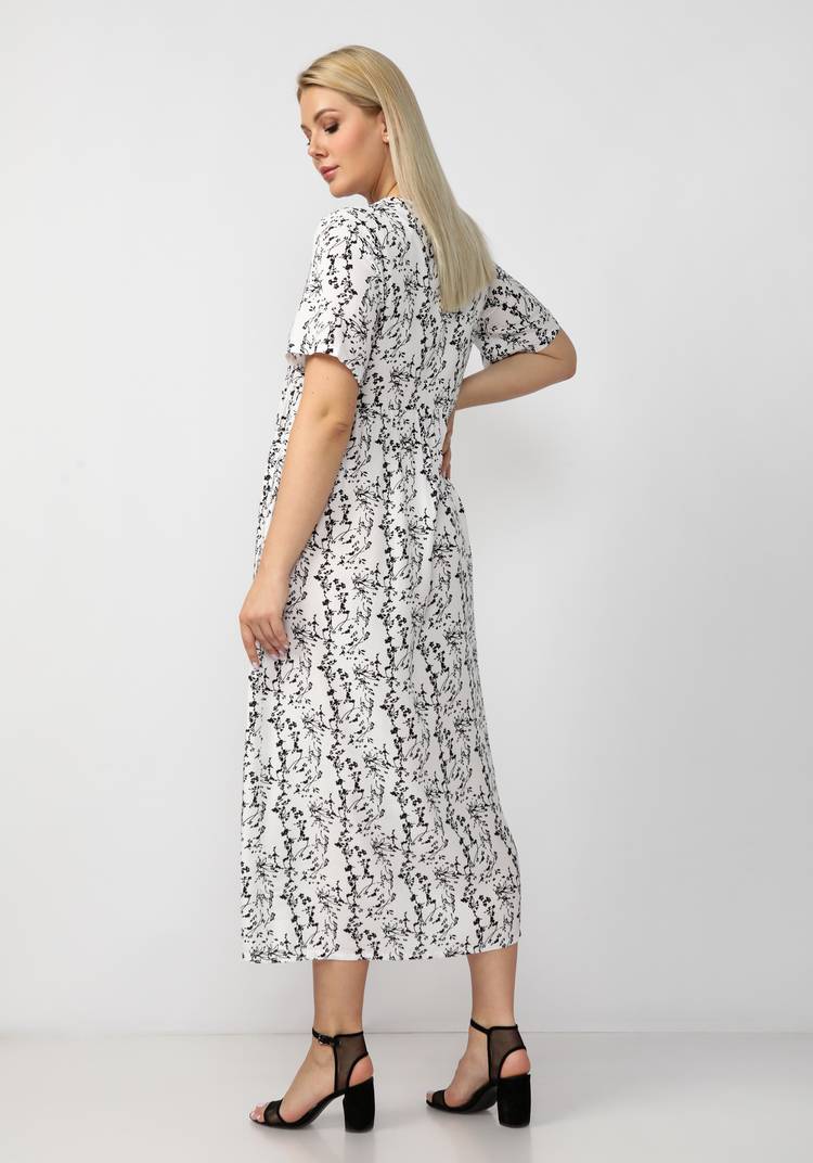 Платье свободного кроя с отрезной кокеткой шир.  750, рис. 3