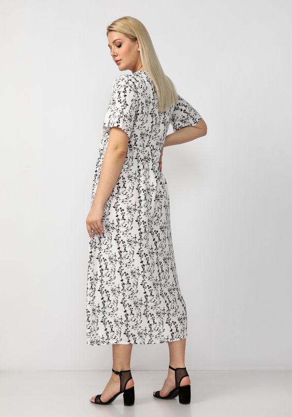 Платье свободного кроя с отрезной кокеткой шир.  580, рис. 3