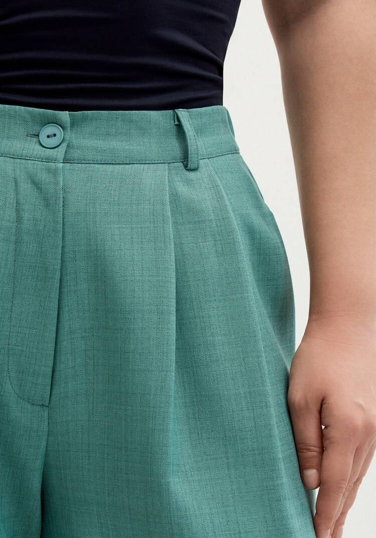 Брюки-палаццо со складками на талии шир.  750, рис. 22