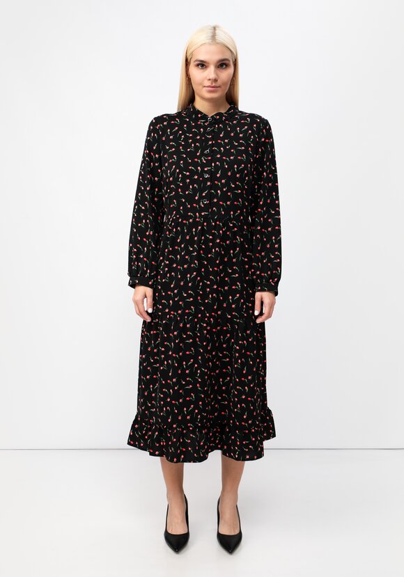 Платье отрезное свободного кроя шир.  580, рис. 4