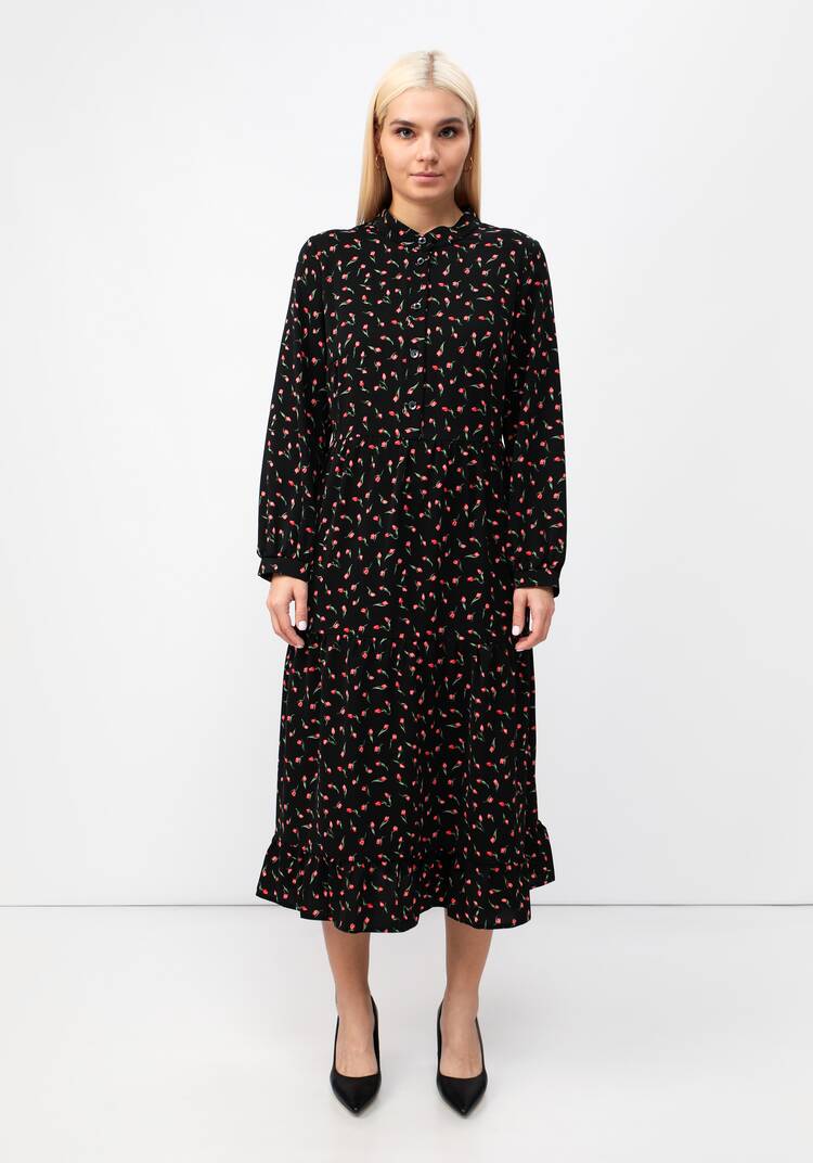 Платье отрезное свободного кроя шир.  750, рис. 4