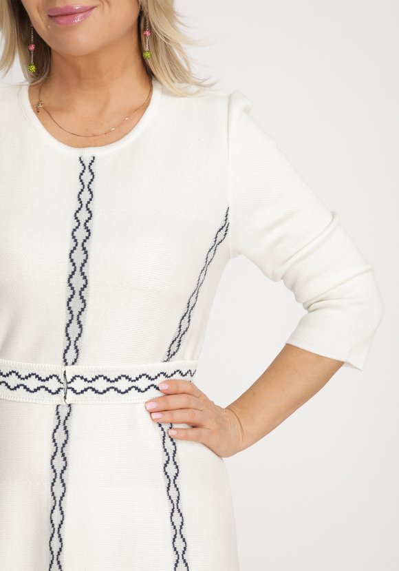 Платье А-силуэта с поясом в комплекте шир.  580, рис. 3