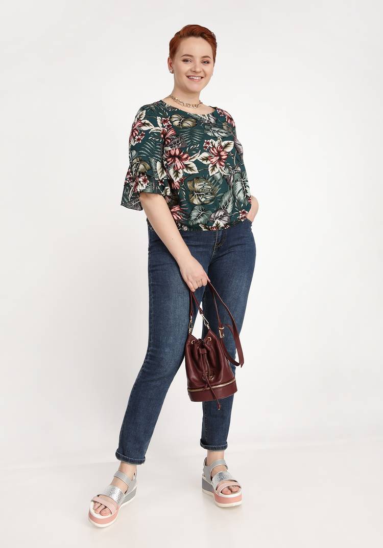 Блуза Яркие тропики шир.  750, рис. 23