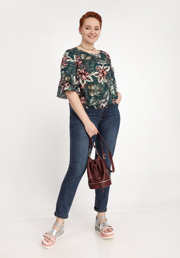 Блуза Яркие тропики шир.  580, рис. 23