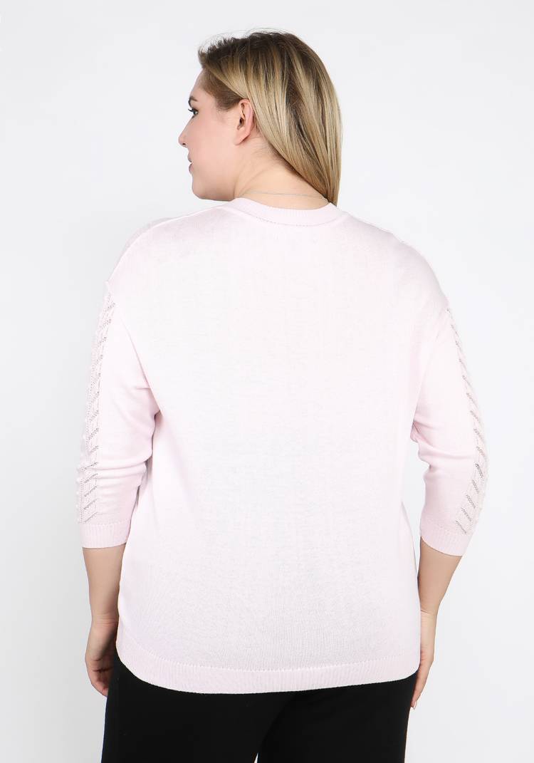 Джемпер ажурный со спущенным рукавом шир.  750, рис. 35