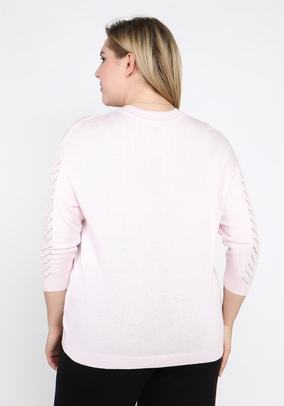 Джемпер ажурный со спущенным рукавом шир.  580, рис. 35