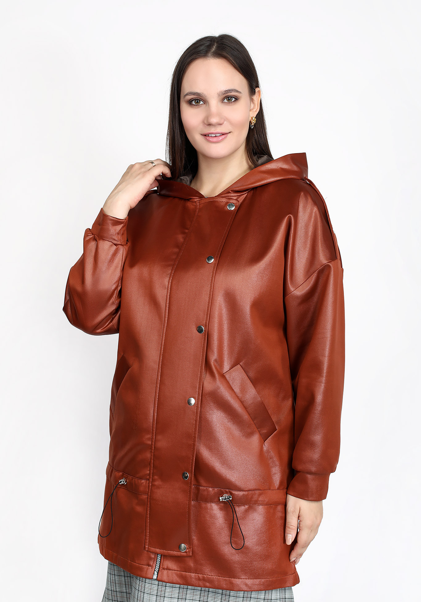 Куртка "Мелодия дождя" Bella signora, размер 58, цвет красный - фото 1