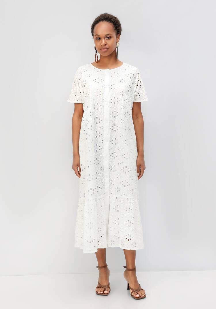 Платье ажурное с воланом шир.  750, рис. 12