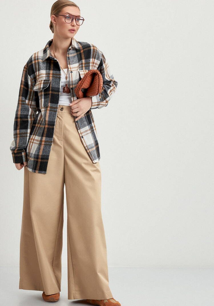 Рубашка фланелевая в клeтку шир.  750, рис. 26