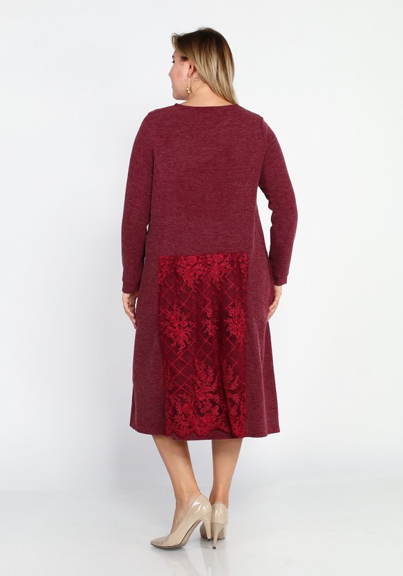 Платье с кружевной вставкой шир.  580, рис. 3