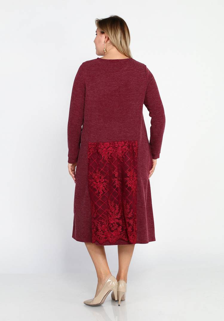 Платье с кружевной вставкой шир.  750, рис. 3