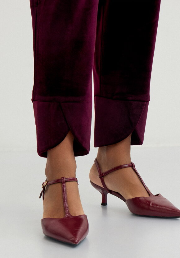 Брюки бананы из бархата Нелли шир.  580, рис. 6