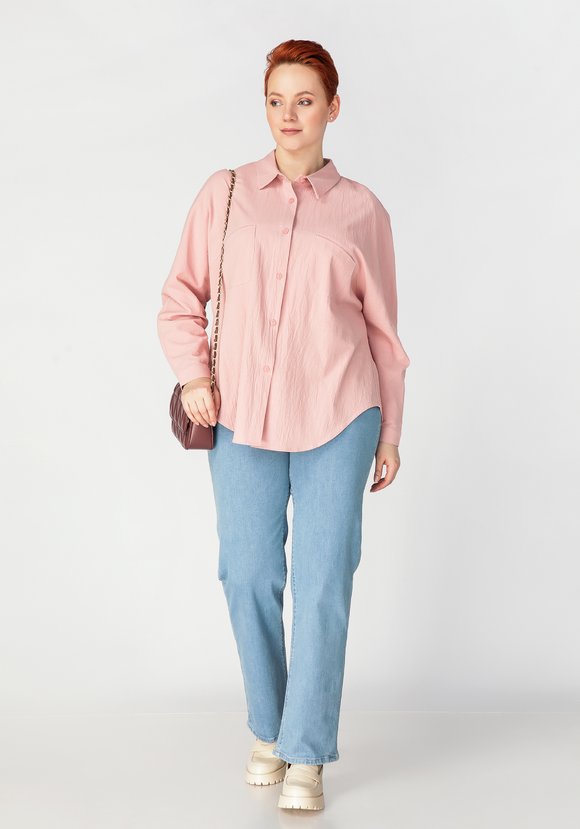 Рубашка с накладными карманами шир.  580, рис. 8