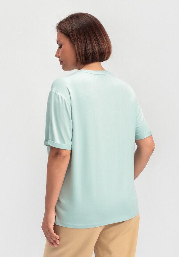 Футболка с принтом-аппликацией шир.  580, рис. 11