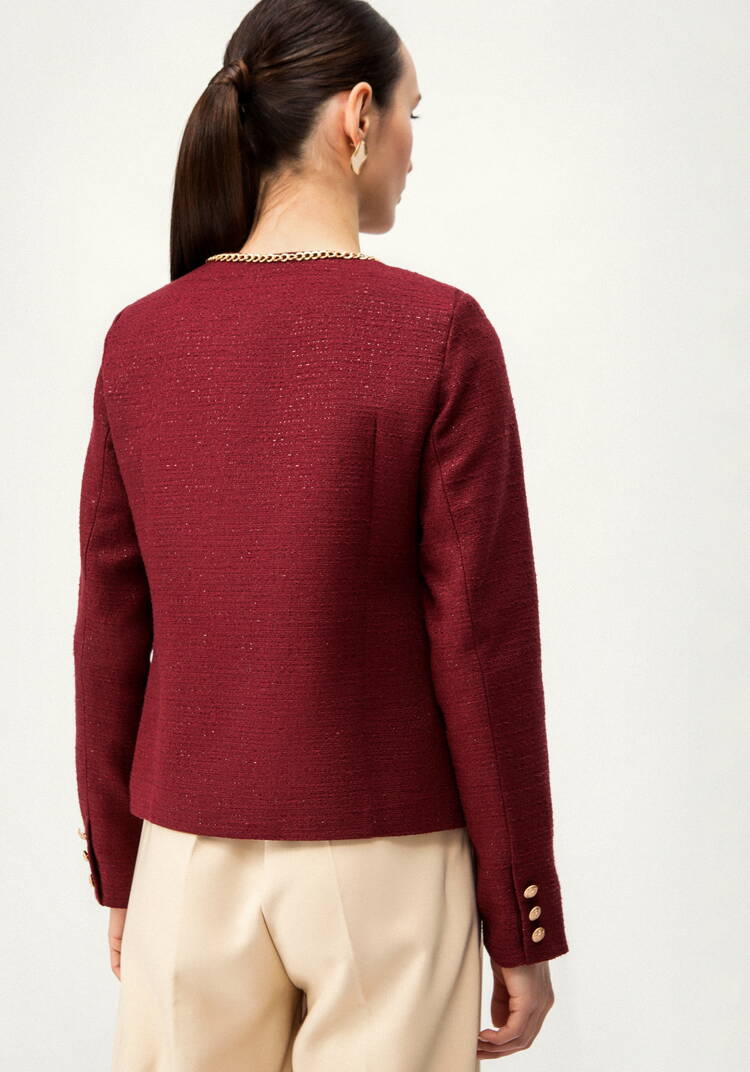 Пиджак из твида с декором шир.  750, рис. 3