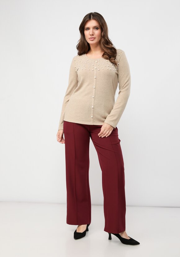 Джемпер с жемчугом шир.  580, рис. 9