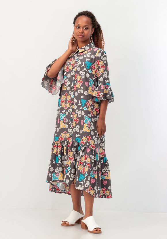 Платье-рубашка с воланом шир.  580, рис. 8