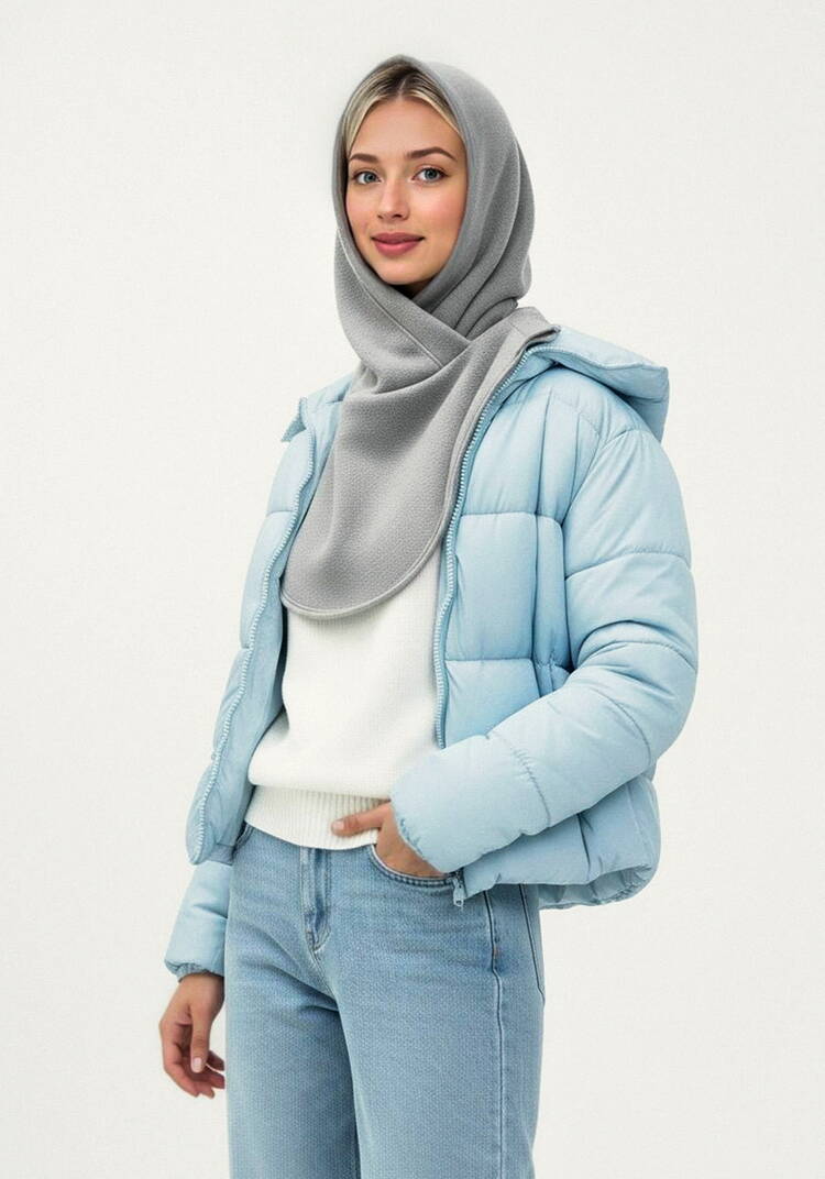 Капор с манишкой из флиса шир.  750, рис. 6