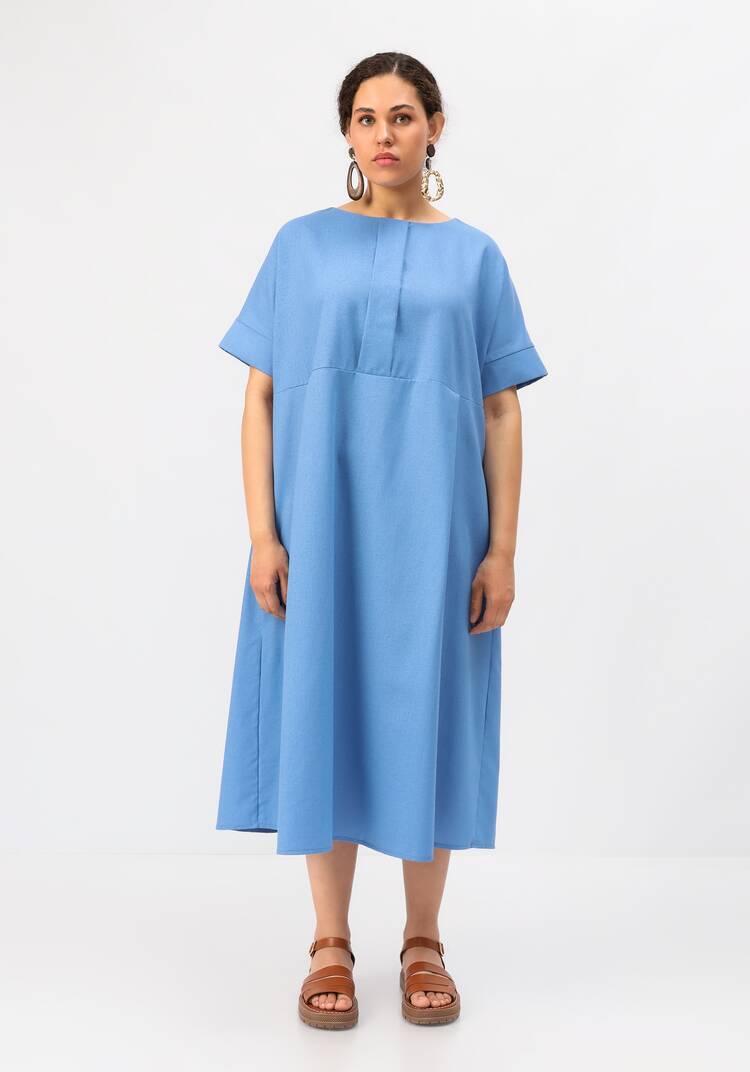 Платье свободного кроя с мягкими складками шир.  750, рис. 12