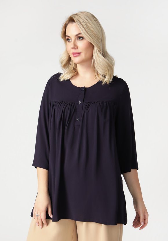 Блуза свободного кроя на пуговичках шир.  580, рис. 26