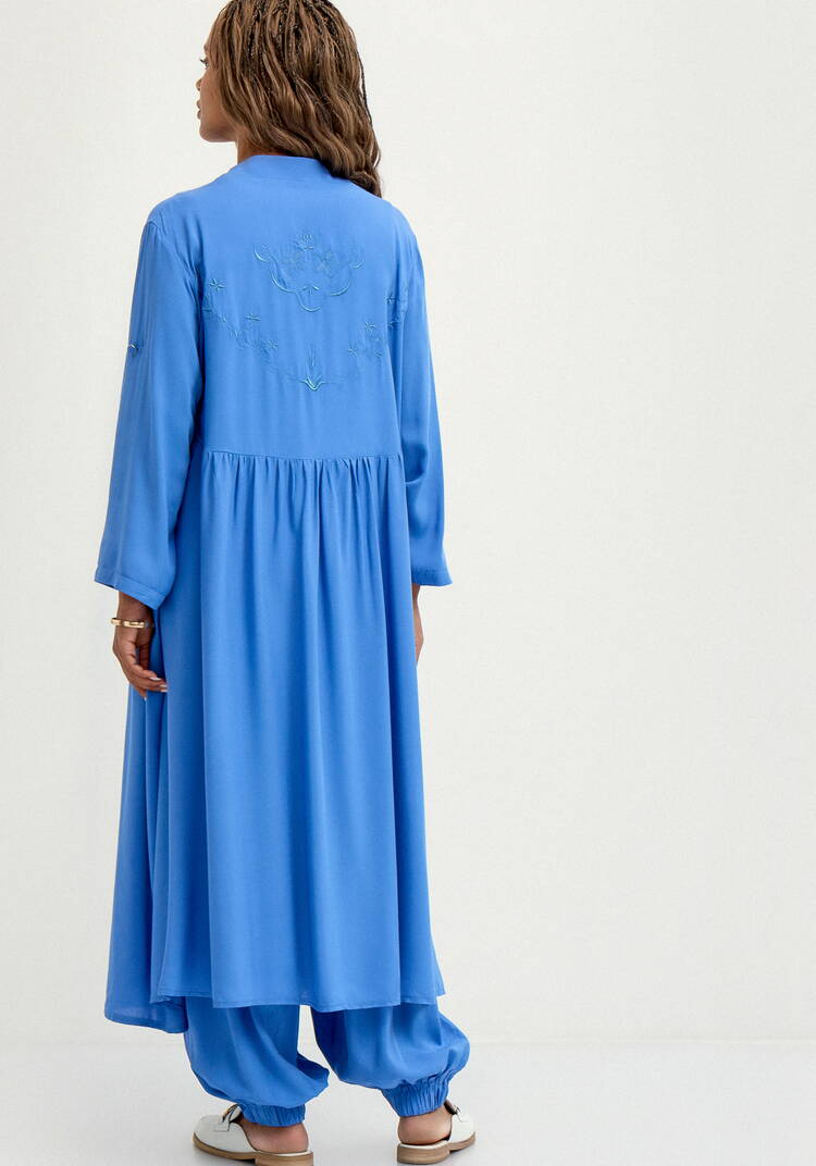 Рубашка с вышивкой на кокетке шир.  750, рис. 19