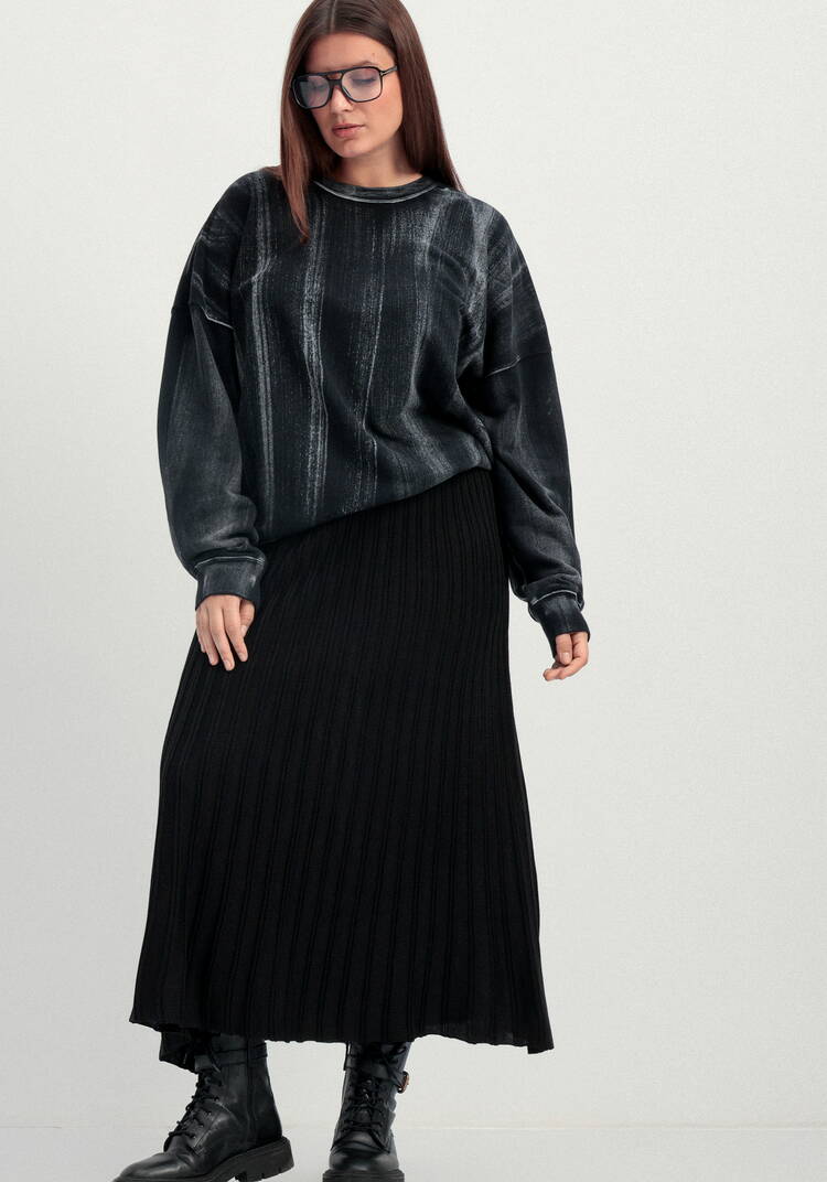 Юбка A-образного силуэта с имитацией плиссе шир.  750, рис. 8