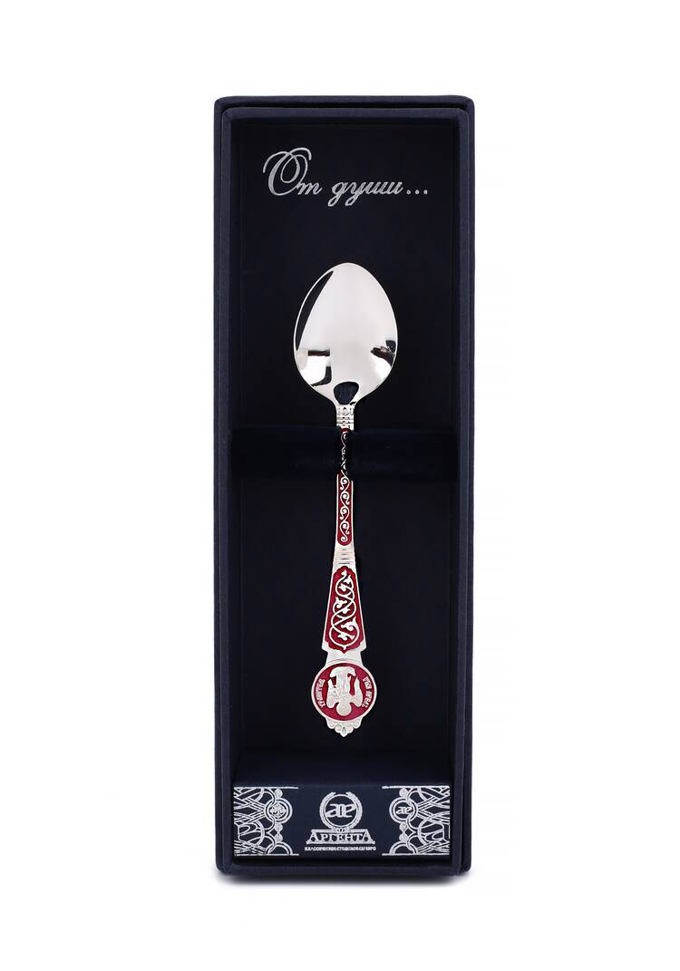 Серебряная ложка Ангел Хранитель шир.  750, рис. 12