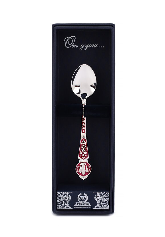 Серебряная ложка Ангел Хранитель шир.  580, рис. 12