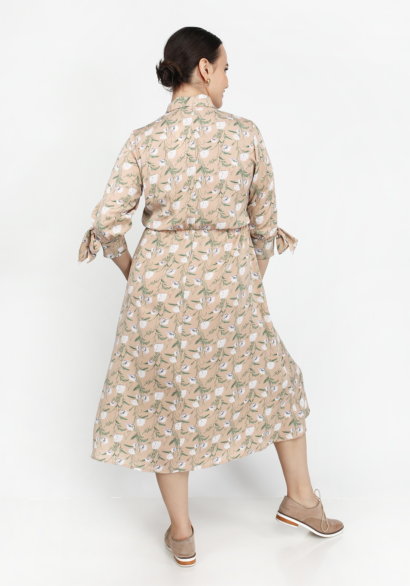 Платье "Очаровательная леди" Lomara, размер 48, цвет серый - фото 6
