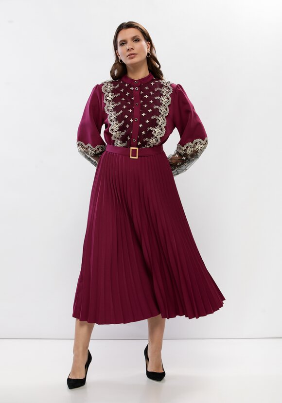 Платье с ажурным кружевом шир.  580, рис. 14