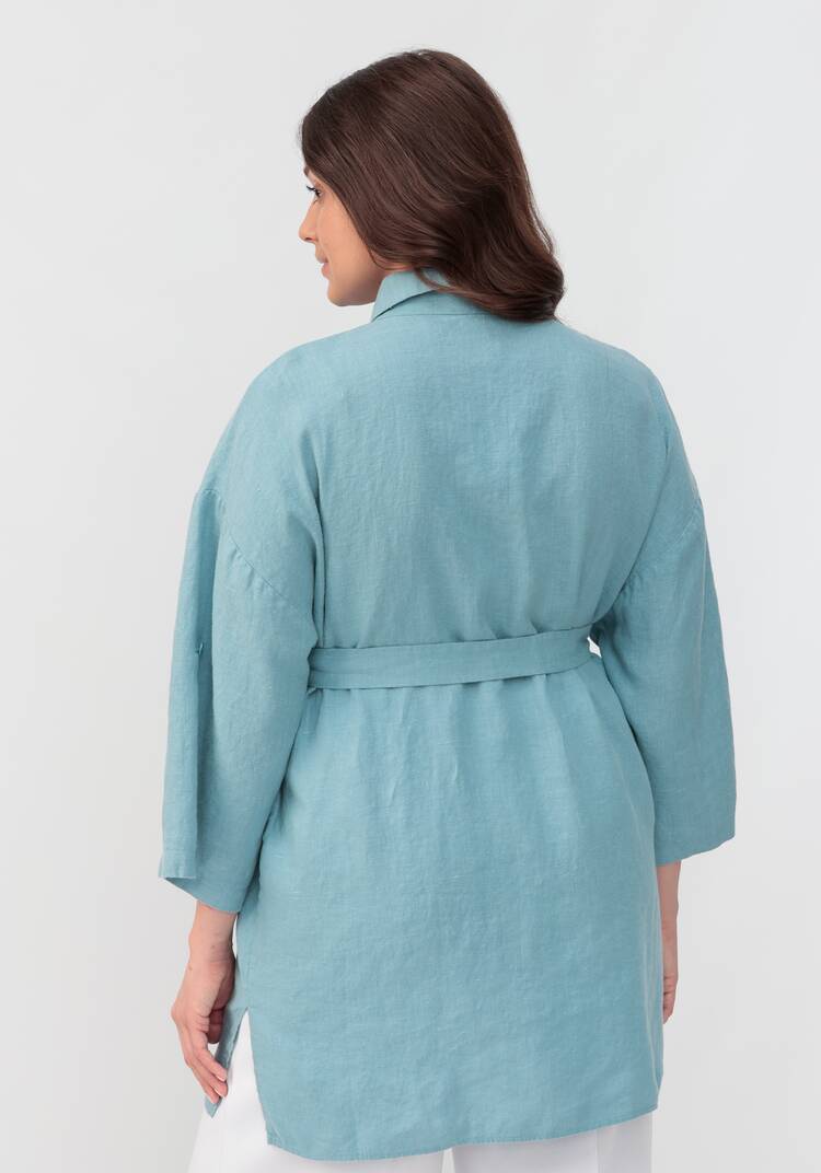 Рубашка удлиненная на поясе шир.  750, рис. 9