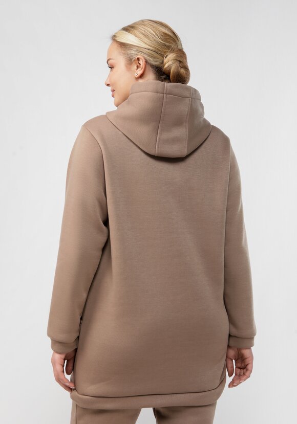 Толстовка удлиненная с капюшоном шир.  580, рис. 16