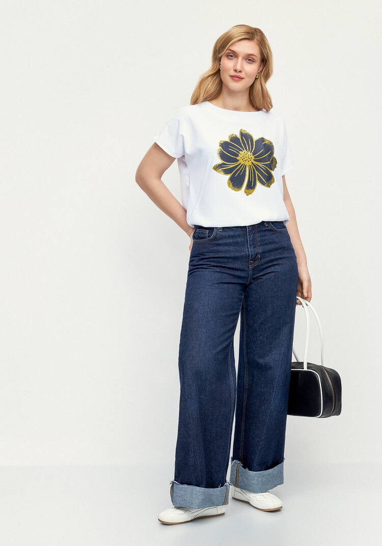 Блуза с принтом с напылением шир.  750, рис. 24